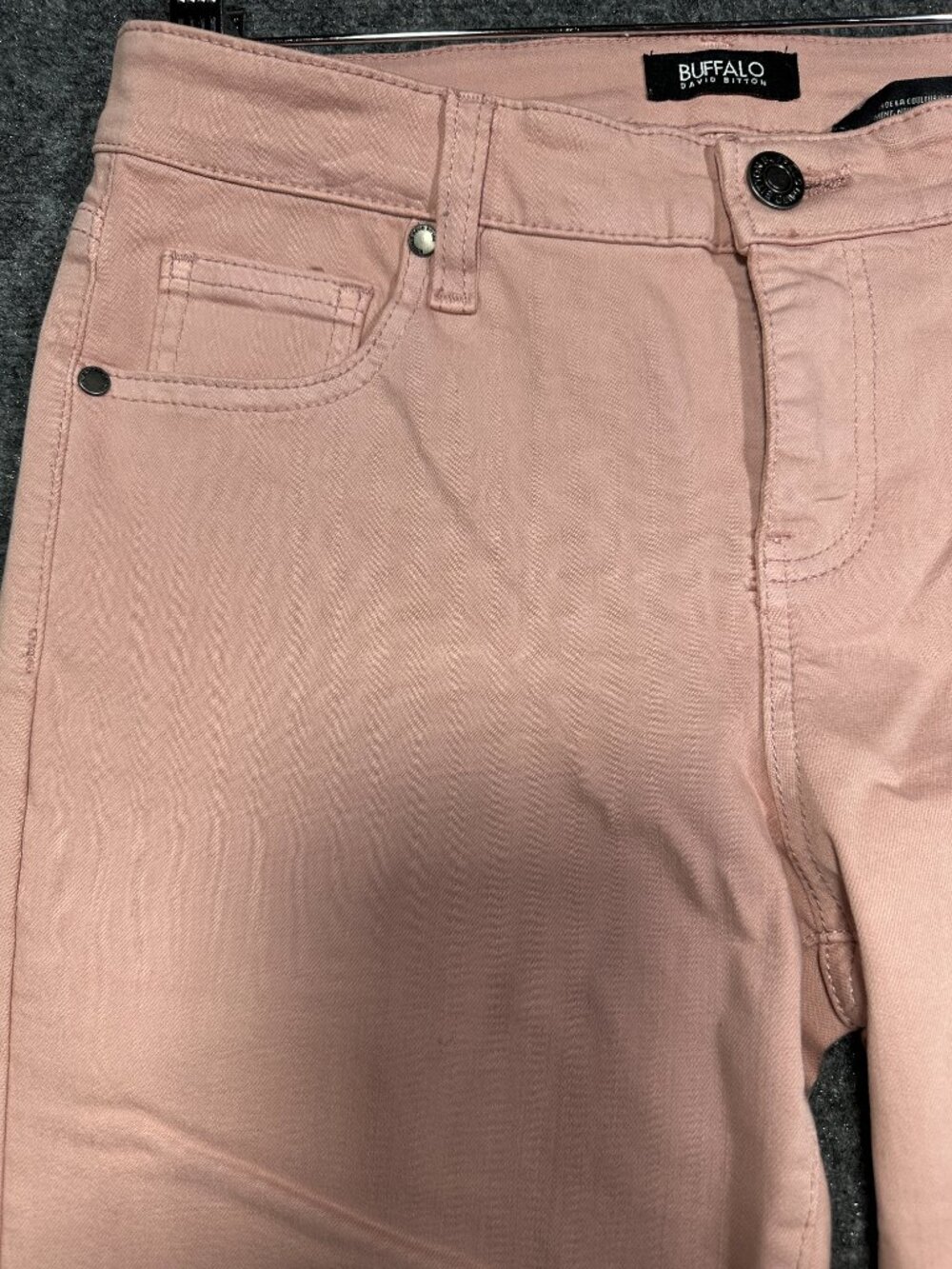 Buffalo Jeans Womens 6 Aubrey Mid Rise Stretch Super Soft Ankle Grazer Pink - Picture 4 of 10